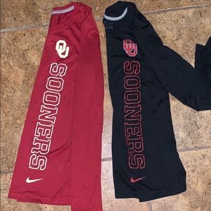 XS OU Sooner dri-fit woman’s long sleeve Nike.
